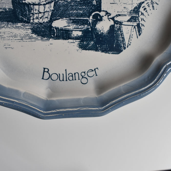 ヴィンテージデザートプレート サラン Les Vieux Métiers "Boulanger"